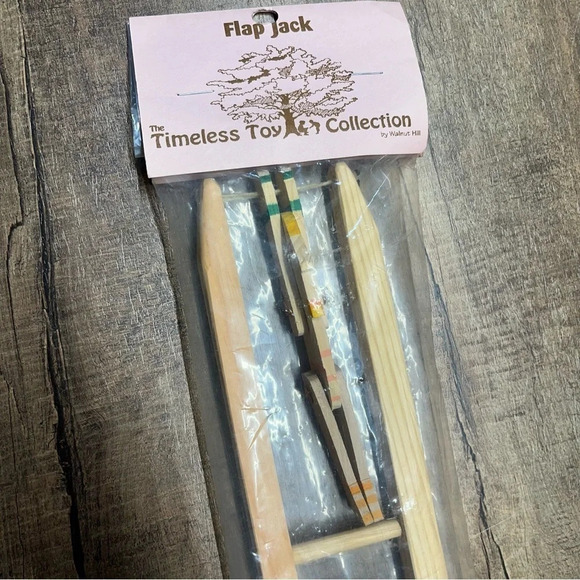 NEW Vintage Wooden Flap Jack Acrobat Flipping Toy - Picture 2 of 5